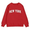 thumbnail image 4 of Gubotare Crewneck Sweatshirts for Girls Toddler Baby Boy Girl Crewneck Sweatshirt Shirt Trend Clothes Size 5T (Red,5 Years), 4 of 4