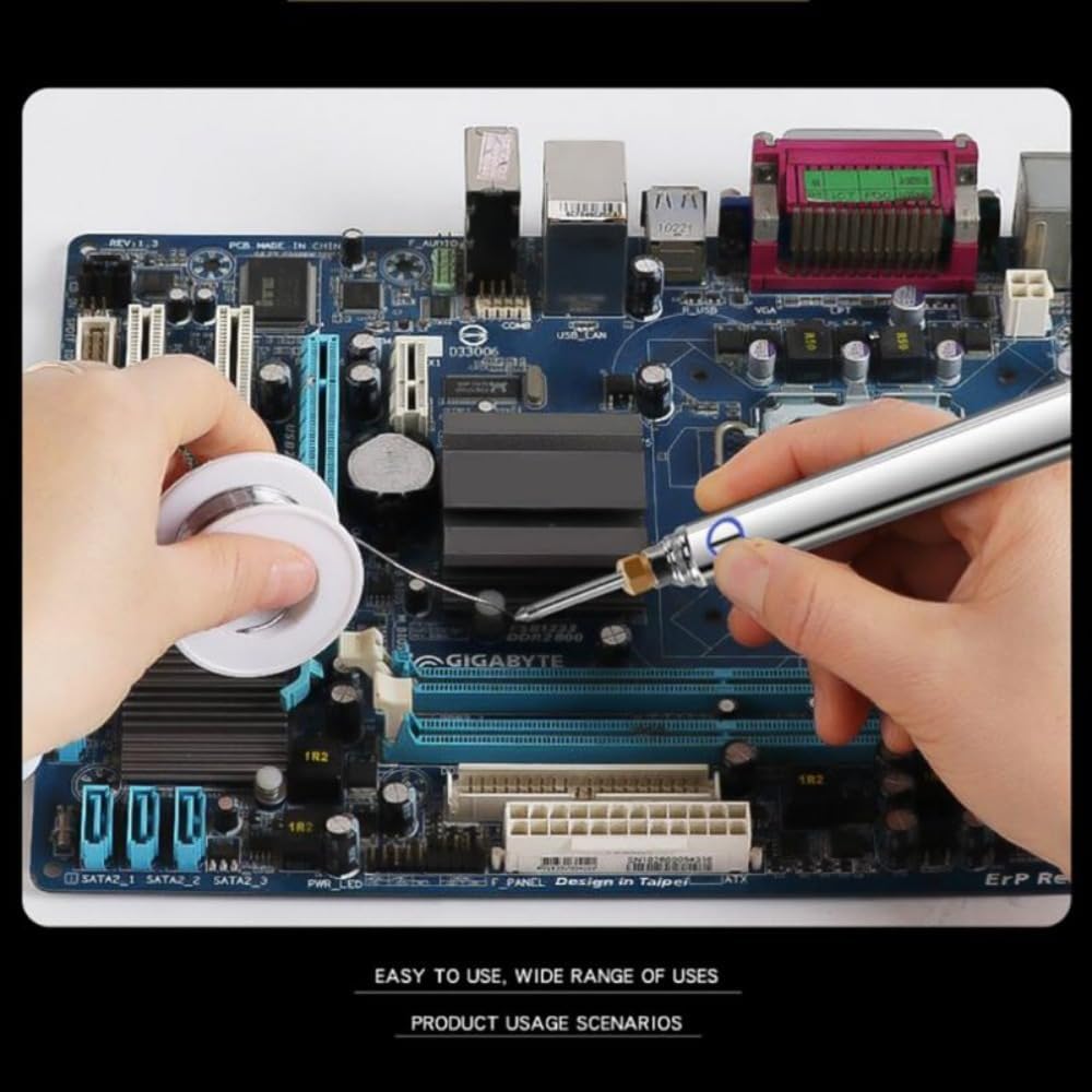15W Electric Soldering Iron Kit Portable USB Wireless Welder Cordless Soldering Pen Set