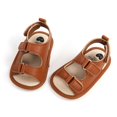 thumbnail image 7 of Gyratedream Baby Boys Girls PU Leather Sandals Lightweight Anti-slip Summer Shoes,0-18M, 7 of 7