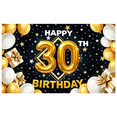 thumbnail image 4 of Decorative Design Happy Birthday Banner Gift Elements Party Backdrop Balloon Decoration 30th Birthday Celebration for Birthday Party Indoor Decoration Photo Shoot, 4 of 5