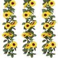 thumbnail image 1 of Guirnalda de girasoles artificiales de 3 piezas, guirnalda de flores de 2,3 m, 1 of 7