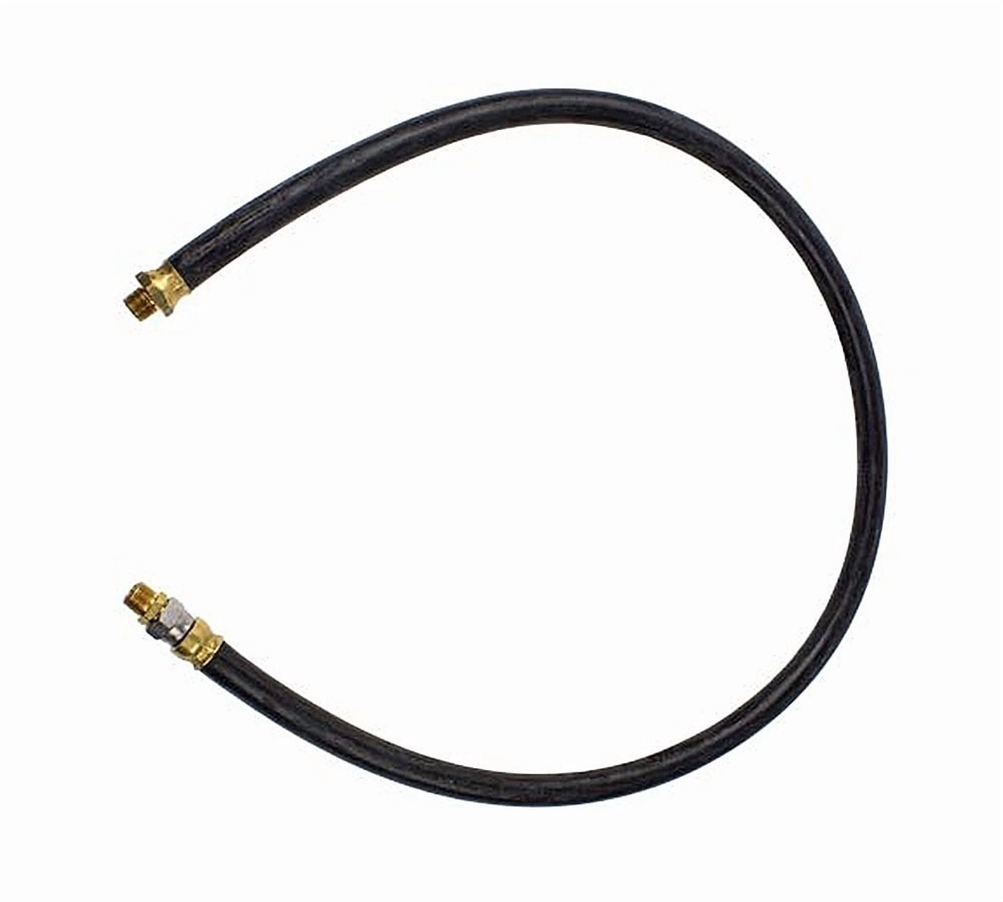 Air Brake Hose Assembly 34" x 3/8"-18 for Semi Trucks | 3/8" ID 3/8" NPT 225 PSI 1 Fixed 1 Swivel DOT FMVSS106 SAE J1402 | Replaces 16634 1613466 146034 21073 32002-03 453234 E858034