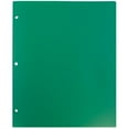 thumbnail image 5 of JAM Paper 2 Pocket 3 Hole Punched Plastic Presentation School Folder, Green, Sold Individually, 5 of 5