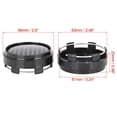 thumbnail image 4 of 4 Pcs 66mm 6 Lugs Matte Black Universal Car Wheel Tyre Center Hub Cap Cover, 4 of 8
