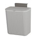 thumbnail image 2 of Cubo de basura colgante para cocina, soporte para basura, cesto de basura, fácil de instalar, clasificación de puertas Gris 9L, 2 of 9