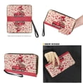 thumbnail image 4 of TSOVTHRID Heart Balloon Truck Print Purse for Women Pu Leather Shoulder Purse Pink Top Handle Tote Satchels with Wallet Large Handbag Wallet Set for Valentine's Day Shopping Walking, 4 of 7