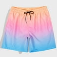 thumbnail image 6 of Men's Shorts Summer Swim Trunks Dry Surf Boardshorts Bathing Suit With Mesh Lining Beach Shorts Chores Para Hombre Pink 2XL, 6 of 7