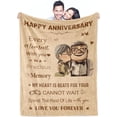 thumbnail image 1 of LHSHID Wedding Anniversary Couples Gifts Blanket Flannel Soft and Comfortable Anti static Bed Sofa Blanket 60x80in, 1 of 6
