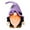 Purple_Base#101362, variant on Spooky Halloween Decor - Knitted Spider Hat & Faceless Gnome Figurine for Home Decor and Party