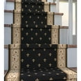 thumbnail image 2 of Well Woven Custom Size Hallway Stair Runner Apollo Fleur De Lis Black (27" x 10' Runner) Rug, 2 of 6