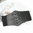 thumbnail image 5 of Women Corset Belt Metal O Ring Heart Ring Wide Elastic Waspie Waist Belt For Daily Leather Belt 28 Spotting Belt All Belt Mens Wide Belts Cowboy Belts Sports Belts Men Belts Designer Mens Belts Big, 5 of 8