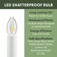 thumbnail image 2 of 612 Vermont Electric LED Window Candles with Shatterproof Warm White Bulbs, On/Off Switch, VT-1160A-4 (Antique Black, Pack of 4), 2 of 5