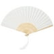 thumbnail image 1 of Abanico de mano Jadeshay plegable japonés vintage negro y blanco, 1 of 8