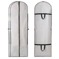 thumbnail image 1 of Yeacher 2 Pcs Housse de Robe de Mariée Robe Vêtement Vêtements Sac de Rangement Pliable Anti-Humidité Antipoussière Lavable, 1 of 8