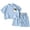 Blue, variant on Boys Outfit Sets Size 5t Boys 2 Piece Athletic Outfits Short Sleeve Sport T-shirt and Shorts Summer Casual Clothes for 6-12 Years Summer Boys Outfits Grey,120