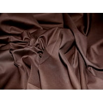 Woven Stretch Cotton Sateen Fabric Brown - per yard