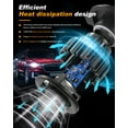 thumbnail image 2 of 9003/H4+H16/5202 LED Headlight Bulbs High&Low Dual Beam 6000K White 5202 Fog Light Combo, 2 of 16