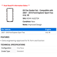 thumbnail image 2 of Oil Pan Gasket Set - Compatible with 2007 - 2010 Ford Explorer Sport Trac 4.6L V8 2008 2009, 2 of 2