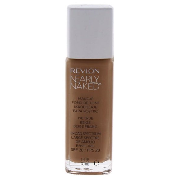 Nearly Naked Makeup SPF 20 - 190 True Beige by Revlon for Women - 1 oz Foundation