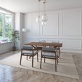 thumbnail image 3 of Juego de Comedor de Madera con 4 Sillas Tapizadas para 4 Personas, Mesa y Sillas para Comedor y Cocina, Midtown Concept Capri, Nogal y Gris Claro, 3 of 5