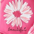 thumbnail image 5 of TOWED22 Newborn Girl Outfits Rainbow Print Romper Bodysuit Ruffle Shorts Set Clothing Hot Pink,12-18 M, 5 of 7