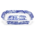 thumbnail image 2 of Spode Plat Rectangulaire Italien Bleu avec Poignée, 2 of 4