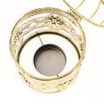 thumbnail image 4 of Retro Elegante Metal Tealight Candle Holder Linternas Colgantes Eletroplated Proceso candeliere Para La Decoración para hogar, 3.15 X 5.51 Pulgadas Colco Portavelas de metal con forma de jaula para pájaros, 4 of 8