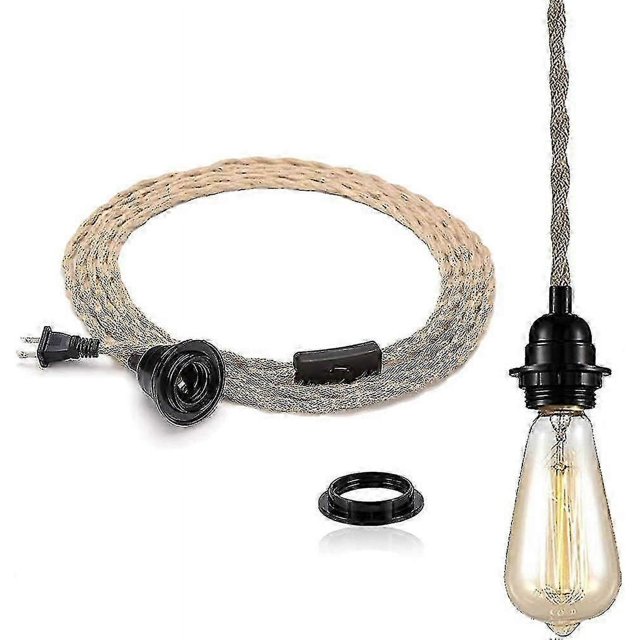 Diy 15ft Industrial Vintage Ceiling Pendant Light Cord Hanging Light Kit With