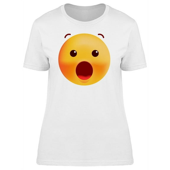 Astonished Icon T-Shirt Women -Image by Shutterstock, Female XX-Large