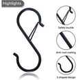 thumbnail image 6 of 10Pcs S Hooks for Hanging, 3.5 inch Heavy Duty S Hooks with Safety Buckle S Shaped Hooks Kitchen Pot Rack Hooks Closet Hooks for Hanging Plants, Clothes, Kitchen Utensil, Pots and Pans, Bags, 6 of 6