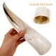 thumbnail image 3 of Florero decorativo con forma de cuerno, estilo retro, con cuerno insertado. Ideal para manualidades y decoración de mesas., 3 of 7