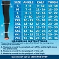 thumbnail image 4 of 5XL Open Toe Compression Stockings for Men and Women 20-30mmHg - Black, 5X-Large, 4 of 11