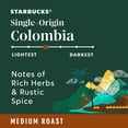 thumbnail image 3 of Starbucks Colombia Ground Coffee, Medium Roast, 12 oz (Pack of 4), 3 of 7