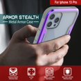 thumbnail image 5 of Designed for iPhone 13 Pro [Avenger Defense Series] Protective Military Grade Cover W/Aluminum Frame [Clear, 5 of 5