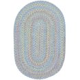 thumbnail image 1 of Rhody Rug PT07R060X096 5 x 8 in. Playtime Aqua Blue & Multicolor Oval Rug, 1 of 1