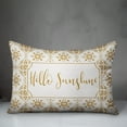 thumbnail image 3 of Creative Products Hellow Sunshine Yellow and White Medallion Tile Pattern 14x20 Indoor / Outdoor Pillow, 3 of 3