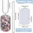 thumbnail image 2 of 1 Box 45Pcs Sublimation Dog Tags Blanks Bulk with Chain White Aluminum Stamping Blank Tag Pendants for Luggage Bagge Silver, 2 of 6
