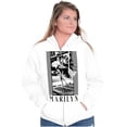 thumbnail image 3 of Movie Star Marilyn Monroe Skeleton Zip Up Hoodie Men's Women's Brisco Brands S, 3 of 5