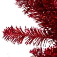 thumbnail image 3 of Northlight Metallic Artificial Double Tinsel Christmas Wreath - 24" - Red - Unlit, 3 of 3