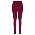 thumbnail image 4 of Fleece Lined Leggings with Pockets for Women High Waisted Thick Winter Warm Thermal Fleece Soft Pants, 4 of 6