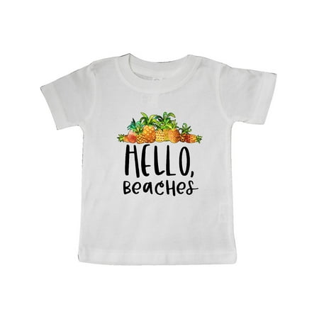 

Inktastic Hello Beaches Group of Pineapples Gift Baby Boy or Baby Girl T-Shirt