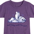 thumbnail image 3 of Disney - Lilo & Stitch - Go With The Flow - Toddler & Youth Girls Short Sleeve Graphic T-Shirt, 3 of 5