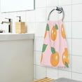 thumbnail image 3 of Yayeee 100% Cotton Hand Towels for Bathroom 16" x 28" Soft Absorbent Kitchen Towel, Cute Oranges, 3 of 7