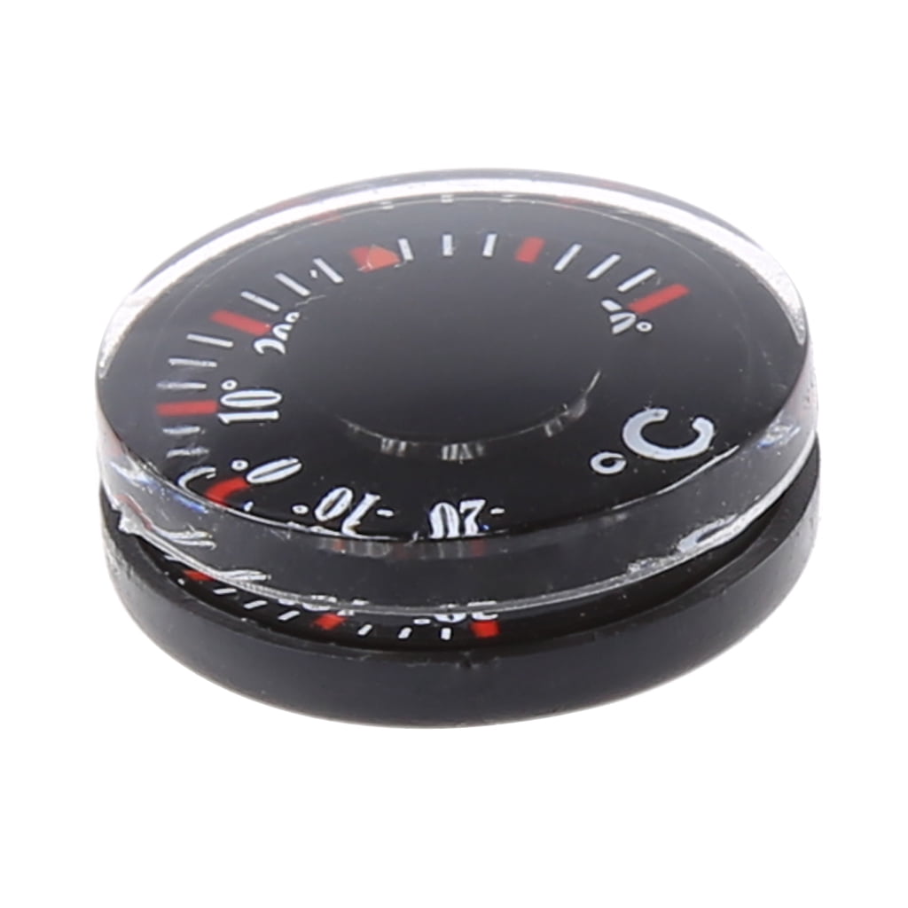 20mm Outdoor Portable Thermometer Celsius Round Plastic M6Q3 C1A4 M3F2 