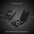 thumbnail image 4 of Caja fuerte portátil de acceso rápido para pistolas con desbloqueo por huella dactilar/código de dígitos, minicaja de seguridad para armas para la oficina, dinero en efectivo, joyas, con cable de se, 4 of 5