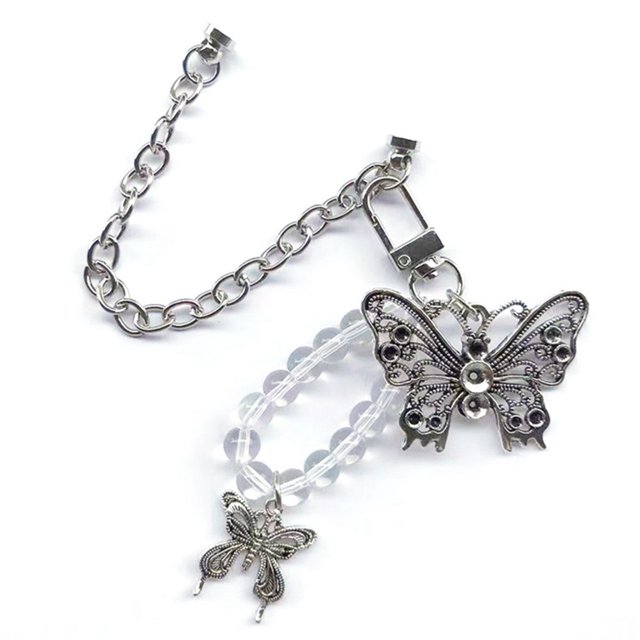 Phone Case Chain Butterfly Cute Phone Case Bracelet Phone Grip Holder Accessory