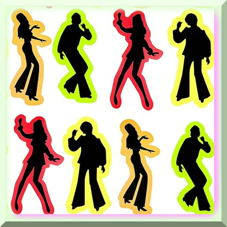 80s Party Cut Outs 12pc Goods 80s Party Cut Outs 12pc Goods