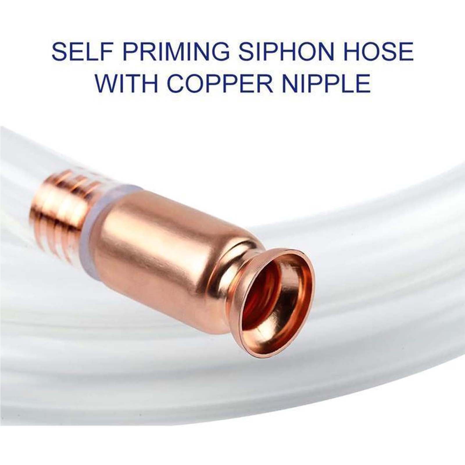 3 Set of Portable Manual Pump Copper Siphon Pumping Oil Pipe Manual Oil Pump Oil Delivery Pipe PVC Pipe
