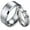 White, variant on Matching Rings Titanium Couple Rings Rose Gold Plated CZ Wedding Ring for Women
