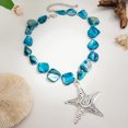 thumbnail image 6 of NICKSUN Summer Ocean Vacation Starfish Pendant Necklace, Irregular Shell Beach Statement Choker Necklace, 6 of 9